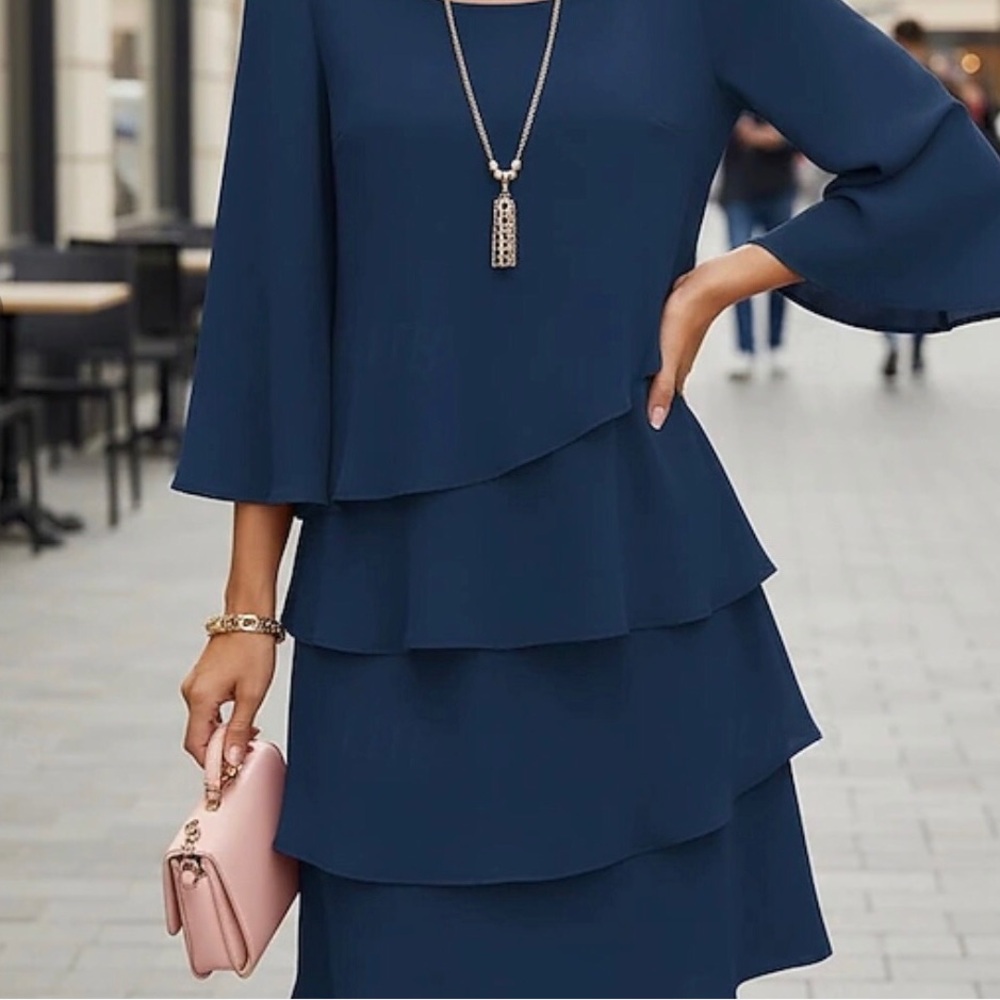 NEW-Navy Blue Dress Size XL